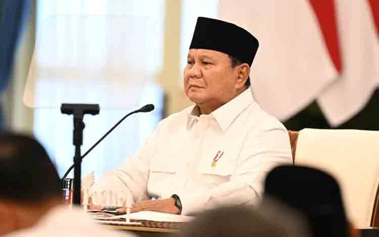 Presiden Prabowo Subianto dalam Sidang Kabinet Paripurna di Istana Negara, Jakarta, Senin (20/7/2026). (ANTARA/HO-BPMI)