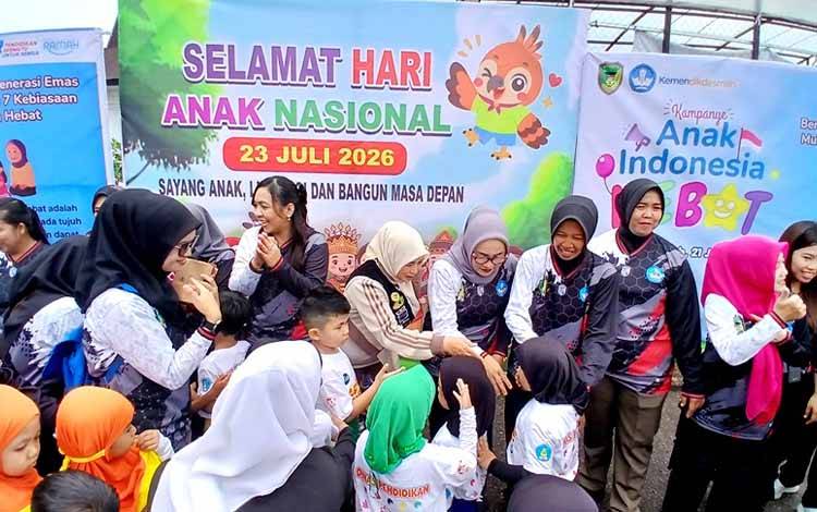 Bunda PAUD Barito Utara Ajak Anak Biasakan Hidup Sehat Sejak Dini