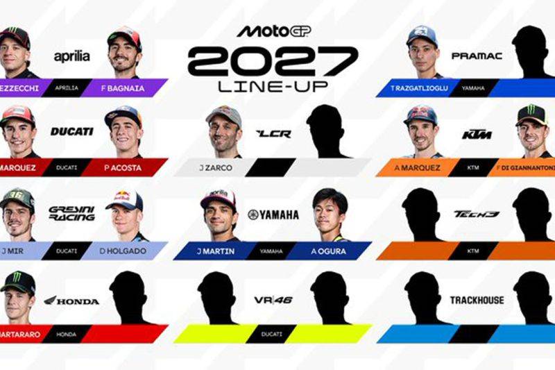 Quartararo Gabung Honda, 12 Kursi Pembalap MotoGP 2027 Terisi