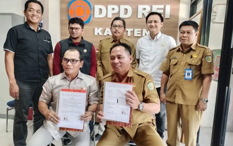 Perkuat Sinergi Tangani Bencana, BPBD Palangka Raya Teken Kerja Sama dengan DPD REI Kalteng