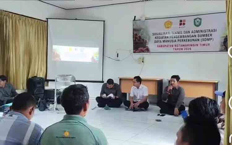 DPKP Kotim Tingkatkan Kompetensi Pelaku Usaha Perkebunan Sawit Melalui Sosialisasi SDMP
