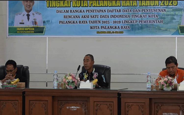 Asisten Perekonomian dan Pembangunan Buka Forum Satu Data Indonesia Tingkat Kota Palangka Raya 2026