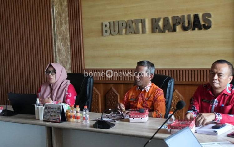 Sosialisasi skema Rekognisi Pembelajaran Lampau (RPL) Tahun Akademik 2026/2027, Universitas Palangka Raya (UPR) di Ruang Rapat Bupati Kapuas, Kamis, 23 Juli 2026. (FOTO: Diskominfo Kapuas)