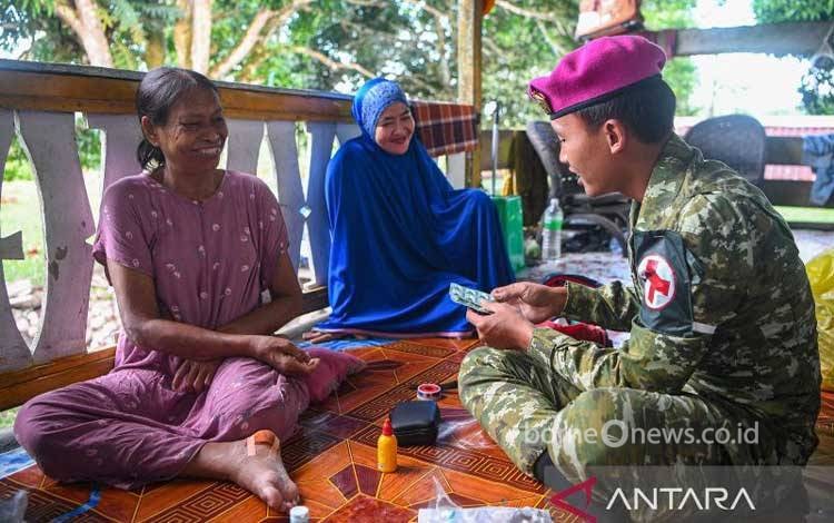 Menjaga Kedaulatan dari Pulau Sebatik, Marinir Hadir hingga Rumah Warga