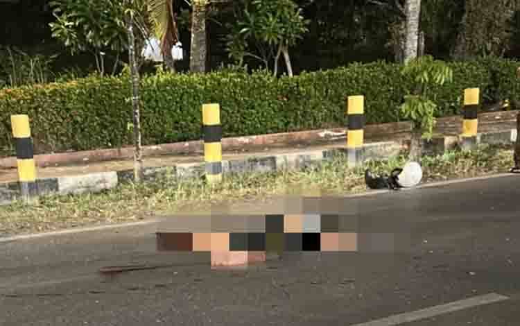 Pemotor Ditemukan Bersimbah Darah di Jalan Japri Zam-Zam, Meninggal Usai Dievakuasi ke RS Ulin
