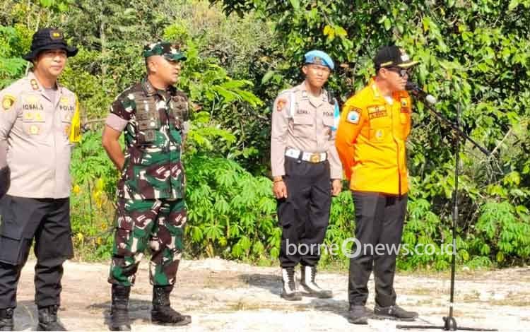 Bupati Pulang Pisau Pimpin Apel Penanggulangan Karhutla, Tekankan Kekompakan dan Keselamatan Petugas