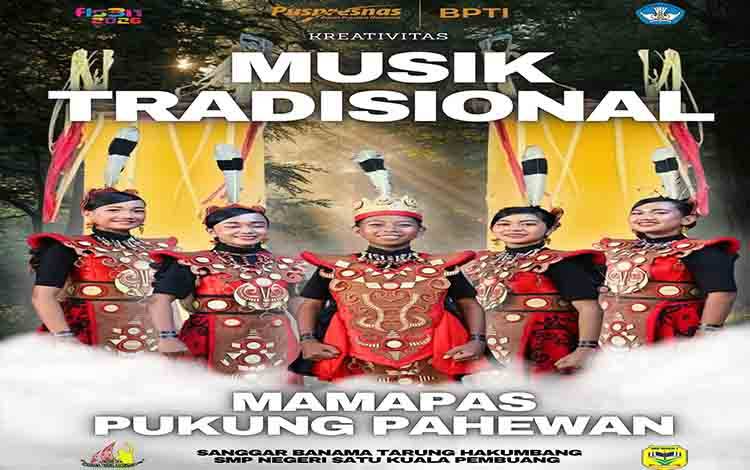 Kreativitas Musik Tradisional SMPN 1 Kuala Pembuang Wakili Kalteng di Babak Final FLS3N Tingkat Nasional
