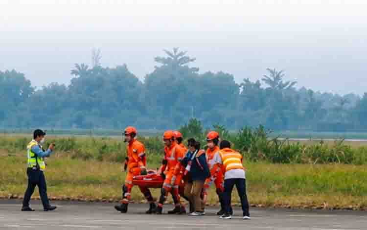 Kantor SAR Palangka Raya Ikuti Latihan Penanggulangan Darurat Penuh di Bandara Tjilik Riwut