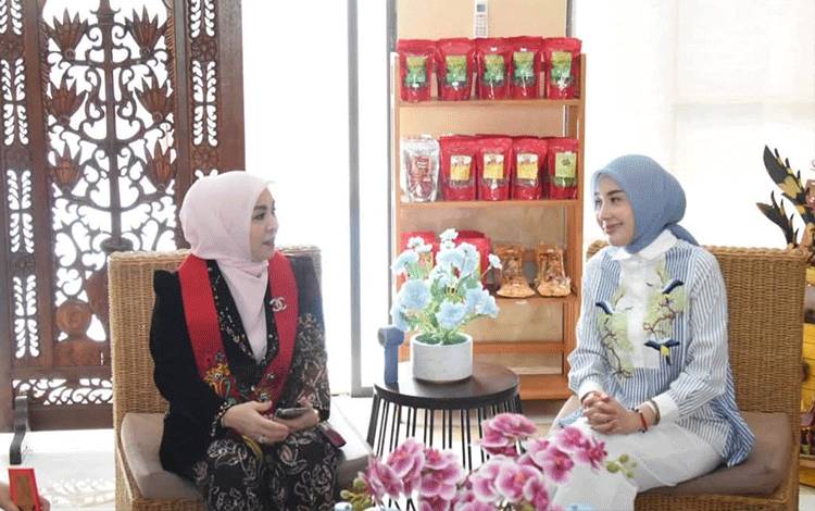 Pertukaran Strategi Pembinaan UMKM Jadi Fokus Pertemuan Dekranasda Kalteng-Kalsel