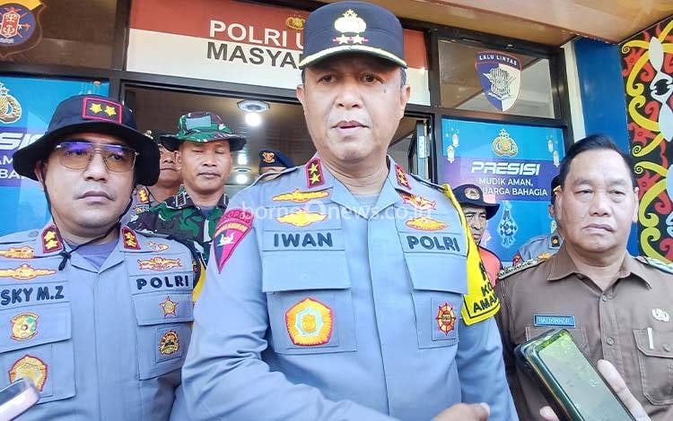 Kapolda Kalteng Tinjau Penanganan Karhutla di Kotim