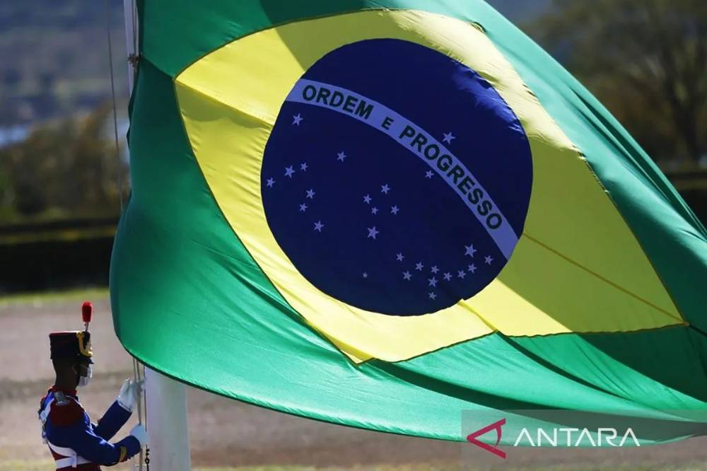 Ilustrasi - Bendera Brasil. /ANTARA/Xinhua/aa.