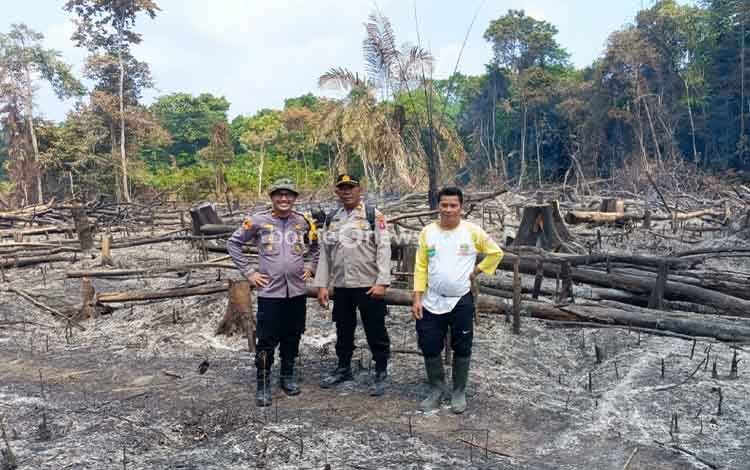 Hotspot Terdeteksi Satelit, Kapolsek Dusun Tengah Langsung Cek Lokasi di Pangkan