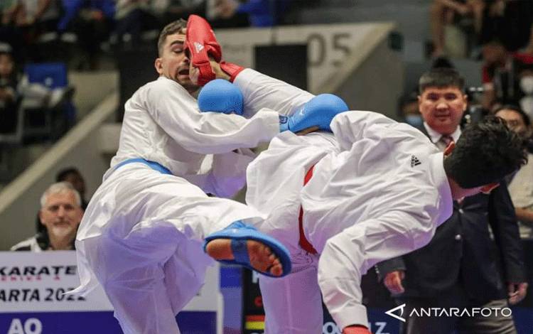 Gambar ilustrasi perlombaan karate (ANTARA FOTO/ Fauzan)