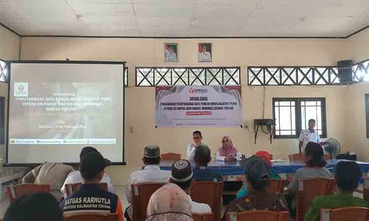 Bawaslu Sosialisasi Pemutakhiran Data Pemilih di Petuk Katimpun