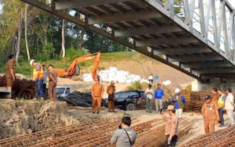 Bupati Barito Utara Tinjau Progres Sejumlah Proyek Infrastruktur