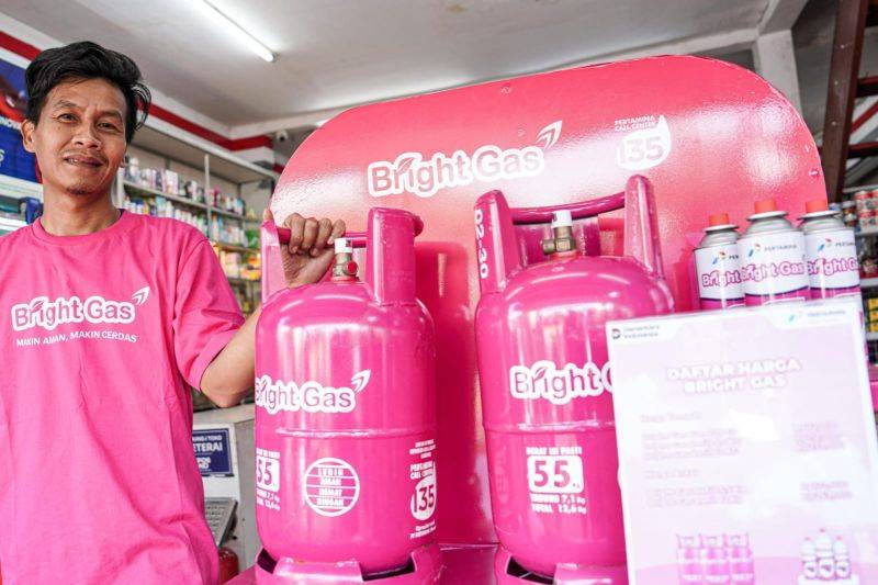 LPG nonsubsidi jenis Bright Gas. ANTARA/HO-PT Pertamina Patra Niaga