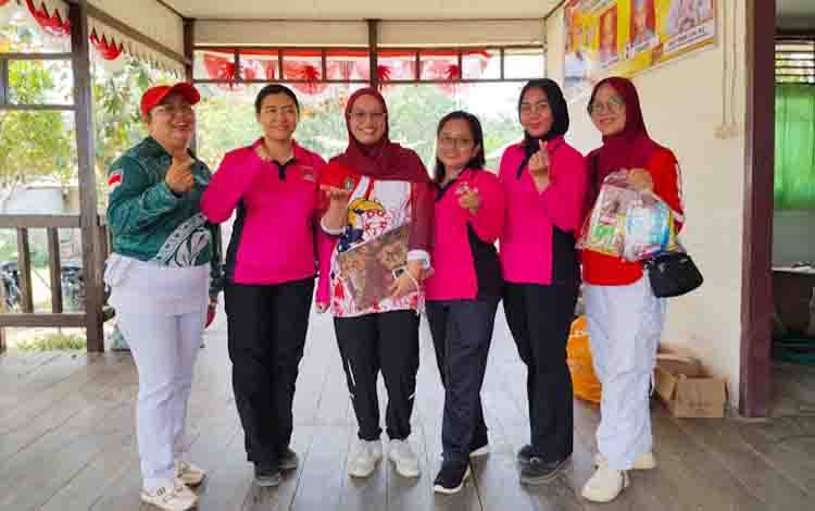 Polsek Katingan Hulu dan Bhayangkari Gelar Lomba Gratis Semarakkan HUT RI