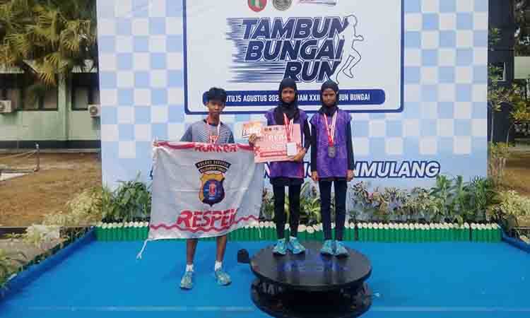 Atlet Runner Binaan Polres Seruyan Tampil Gemilang di Tambun Bungai Run 2026