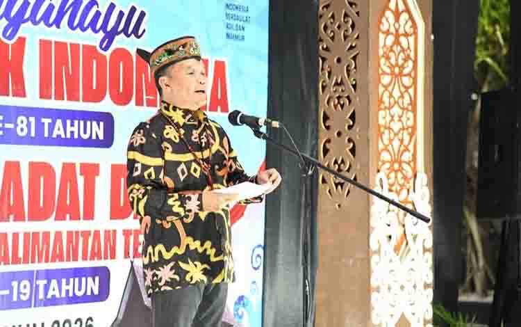 Gubernur Agustiar Sabran Ajak Masyarakat Dayak Terus Jaga Persatuan