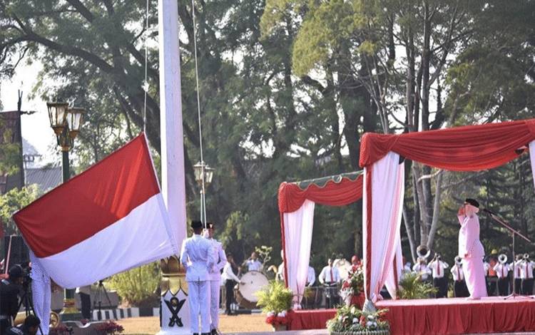 Upacara HUT ke-81 Kemerdekaan RI di Kobar Berlangsung Khidmat, Paskibraka Sukses Kibarkan Sang Merah Putih