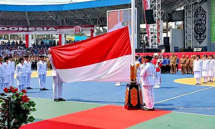 Bupati Barito Utara Pimpin Peringatan Detik-Detik Proklamasi ke-81 Kemerdekaan RI
