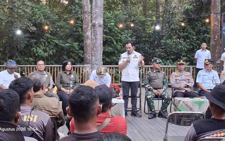Bupati Pulang Pisau Minta Menhut Raja Juli Bangun Sumur Bor Permanen untuk Karhutla