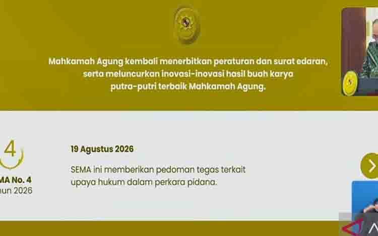 MA Terbitkan SEMA 4/2026 Acuan Upaya Banding dan Kasasi Putusan Lepas