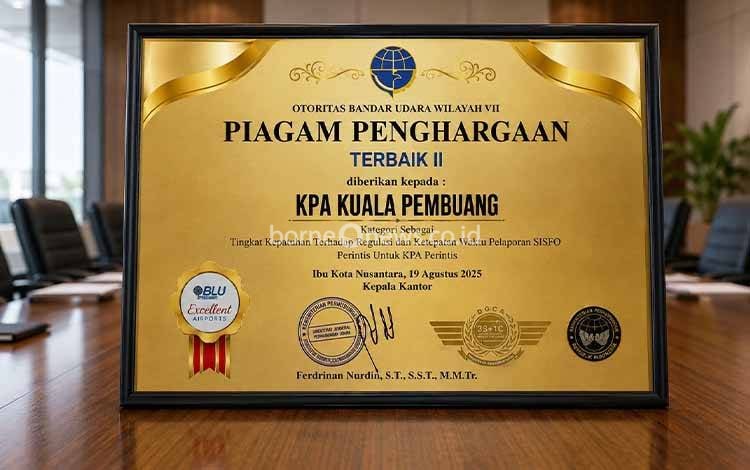 Kantor UPBU Kuala Pembuang Raih Penghargaan Terbaik II