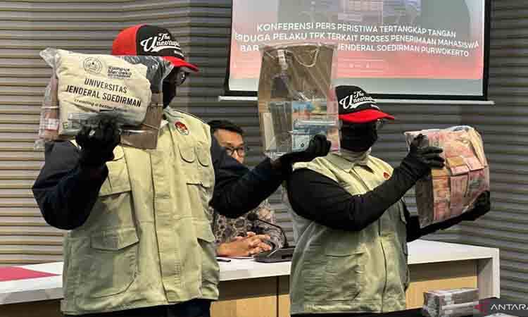 KPK Duga Warek Unsoed Peras Ortu Calon Mahasiswa Baru Rp650 Juta