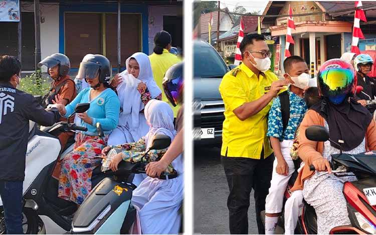 Peduli Kesehatan di Tengah Kabut Asap, Ribuan Masker Dibagikan kepada Warga Pangkalan Bun