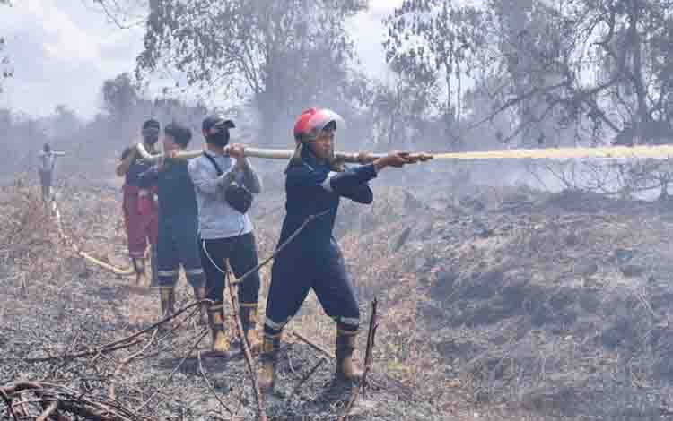 Tim Tanggap Darurat PT SSMS Tbk Padamkan Karhutla di PT Sawit Surya Sejati Selama Dua Hari