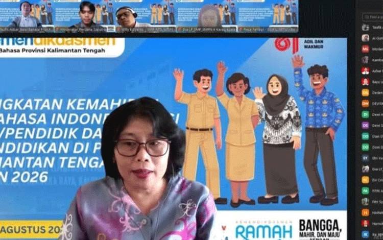 Balai Bahasa Kalteng Tingkatkan Kemahiran Berbahasa Indonesia bagi 110 Guru dan Tenaga Kependidikan