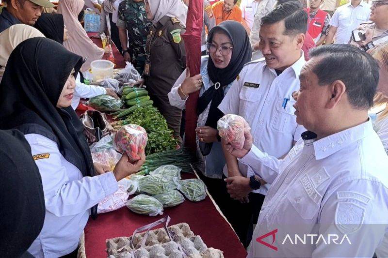 Arsip - Bupati Kotim Halikinnor tinjau pelaksanaan Gerakan Pangan Murah (GPM) di Kota Sampit, (19/8/2026). (ANTARA/Devita Maulina)