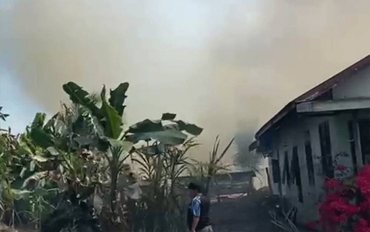 Karhutla Meluas di Basarang Kapuas, Api Hanya Beberapa Meter dari Rumah Warga