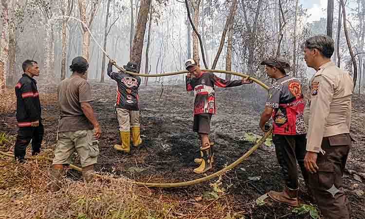 Karhutla Meluas di Lahan Warga Turan Amis Barito Timur, Angin Kencang Jadi Kendala Pemadaman