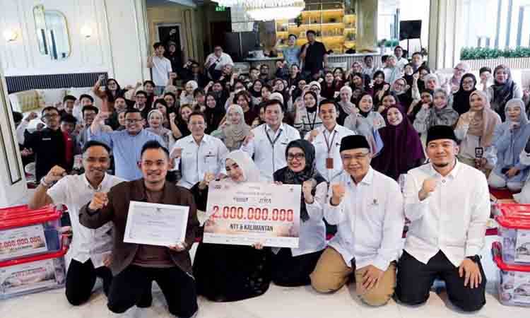 J99 Salurkan Bantuan Rp2 Miliar untuk NTT-Kalimantan Melalui Baznas