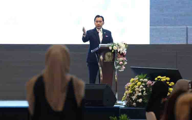 Wakil Ketua MPR RI Edhie Baskoro Yudhoyono (Ibas) menjadi pembicara utama Seminar Nasional "Penguatan Legislasi Berbasis Data di Era AI: Peluang dan Tantangan dalam Tata Kelola Satu Data Indonesia" di Gedung Nusantara IV DPR RI, Jakarta, Rabu (2/9/2026).ANTARA/HO-MPR RI