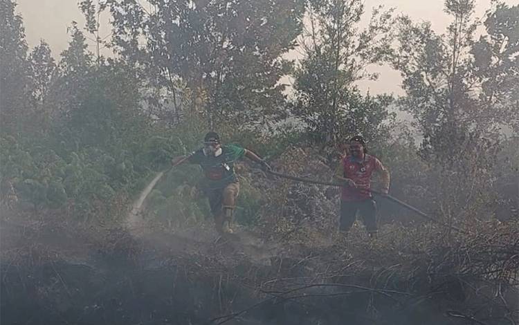 Relawan Pemadaman Karhutla di Sampit Sangat Butuhkan Bantuan Selang Pemadaman