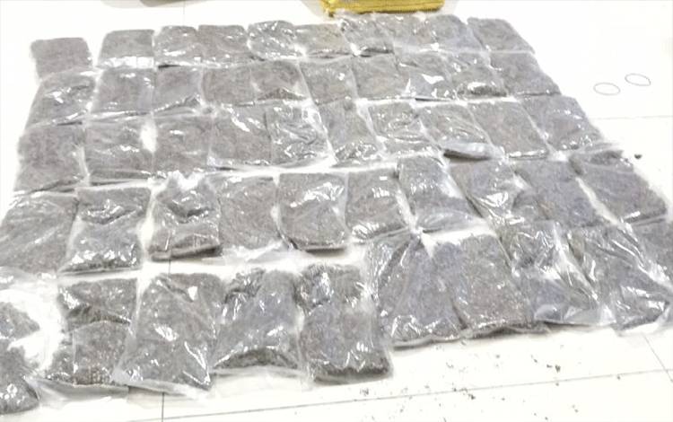 Penyelundup Dua Kilogram Ganja Ditangkap