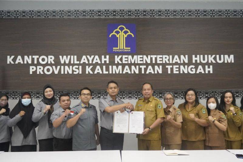 Kemenkum Kalteng-Pemkab Kapuas harmonisasi Raperbup Inovasi Daerah. ANTARA/Kanwil Kemenkum Kalteng.