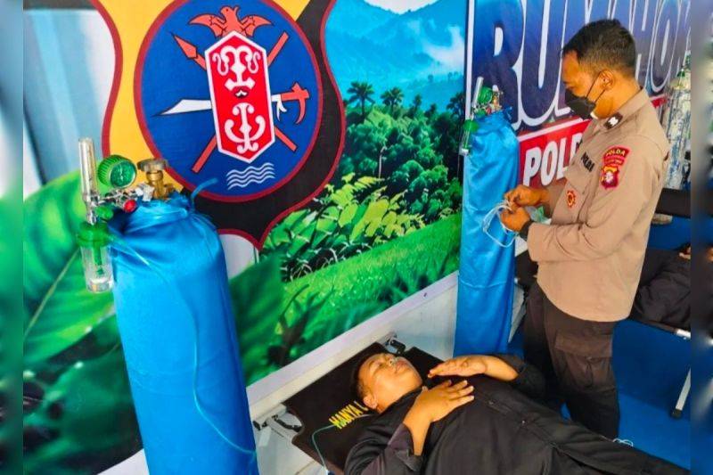 RS Bhayangkara Palangka Raya Sediakan Rumah Oksigen untuk Warga Terdampak Karhutla