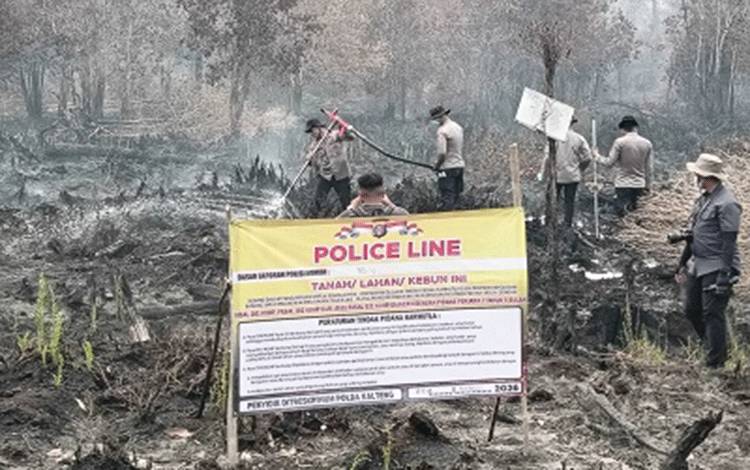 Polisi Tetapkan 25 Tersangka Karhutla di Kalteng dan 1 Korporasi di Kotim Naik ke Tahap Penyidikan