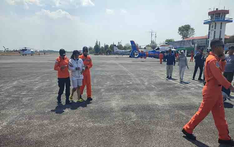 Satu Korban Selamat KM Virgo Transport 8 Dievakuasi dengan Helikopter Basarnas