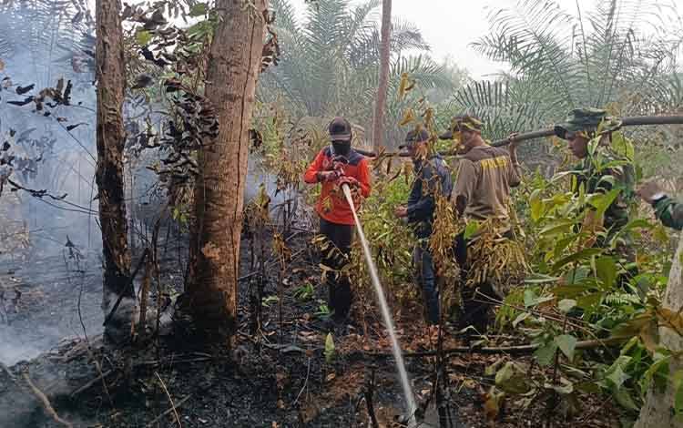 Enam Jam Berjibaku, Tim Gabungan Tuntaskan Karhutla Seluas 1 Hektare di Wuran Barito Timur
