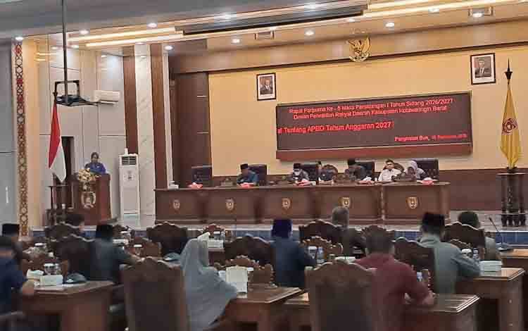 Seluruh Fraksi DPRD Kobar Sepakat dan Menerima RAPBD 2027