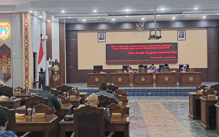 Pemkab Kobar Jawab Pandangan Fraksi DPRD soal Ranperda APBD 2027
