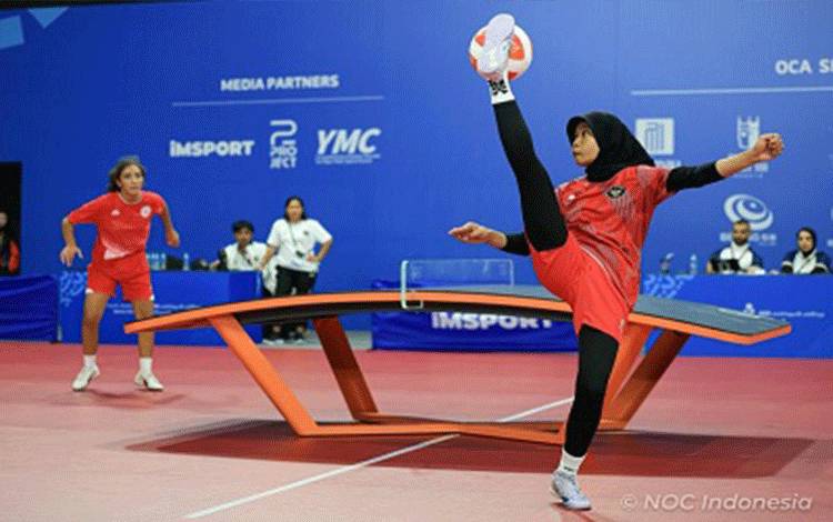 Teqball Putri Indonesia Lolos ke Semifinal Asian Games