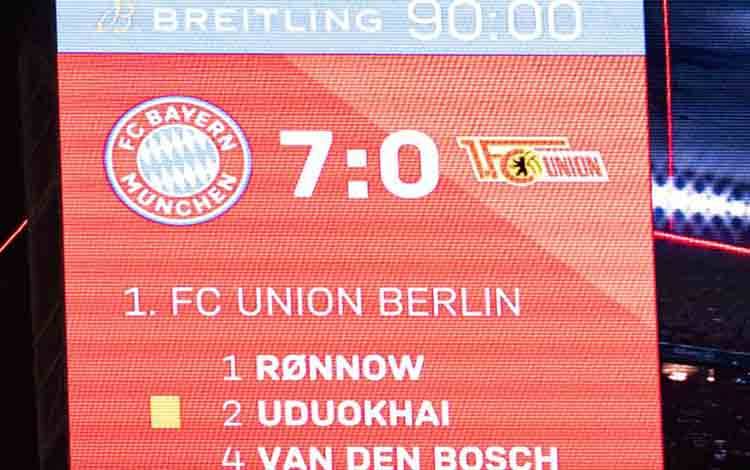 Bayern Muenchen Berpesta 7 Gol ke Gawang Union Berlin