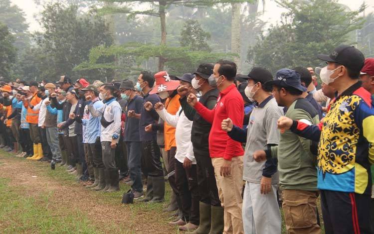 Agustiar Sabran Tekankan Keselamatan Relawan Penanganan Karhutla