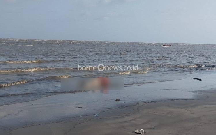 Mayat Berjaket Pelampung Terdampar di Pantai Sungai Perlu Seruyan Diduga Korban KM Virgo Transport 8
